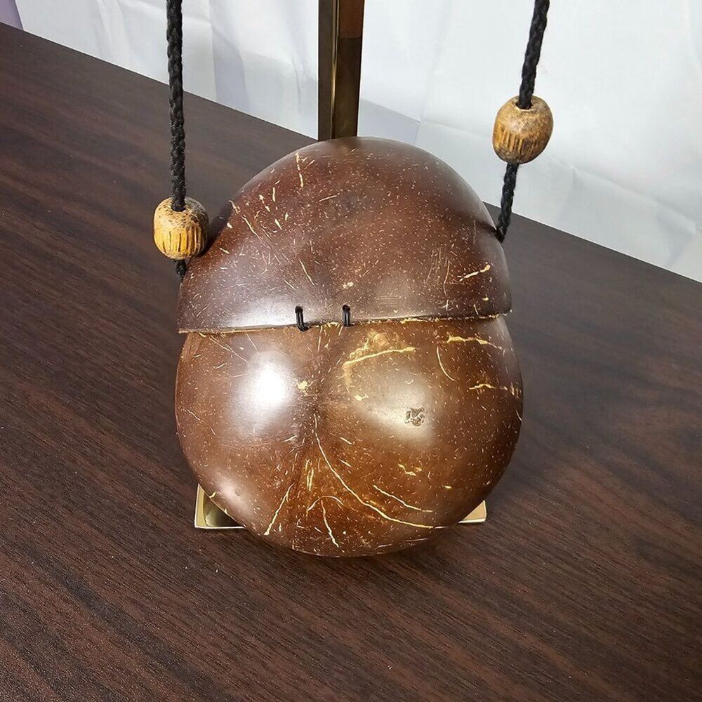 Handmade Coconut Shell Purse Boho Tropical Beach Festival Crossbody Bag Unique - Picture 2 of 10